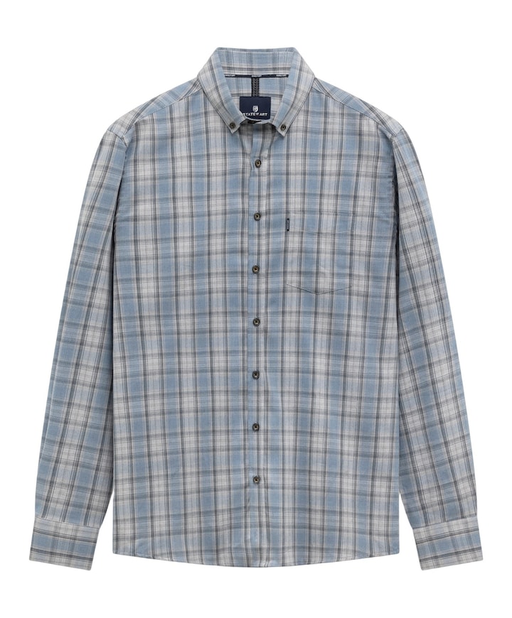 Heren overshirt blauw