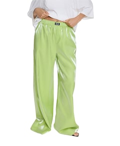 MIX SHINE PANTS dames broek geel