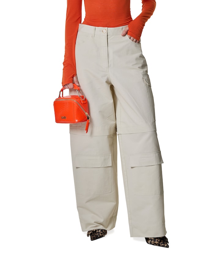 Jaxxon cargo dames broek ecru