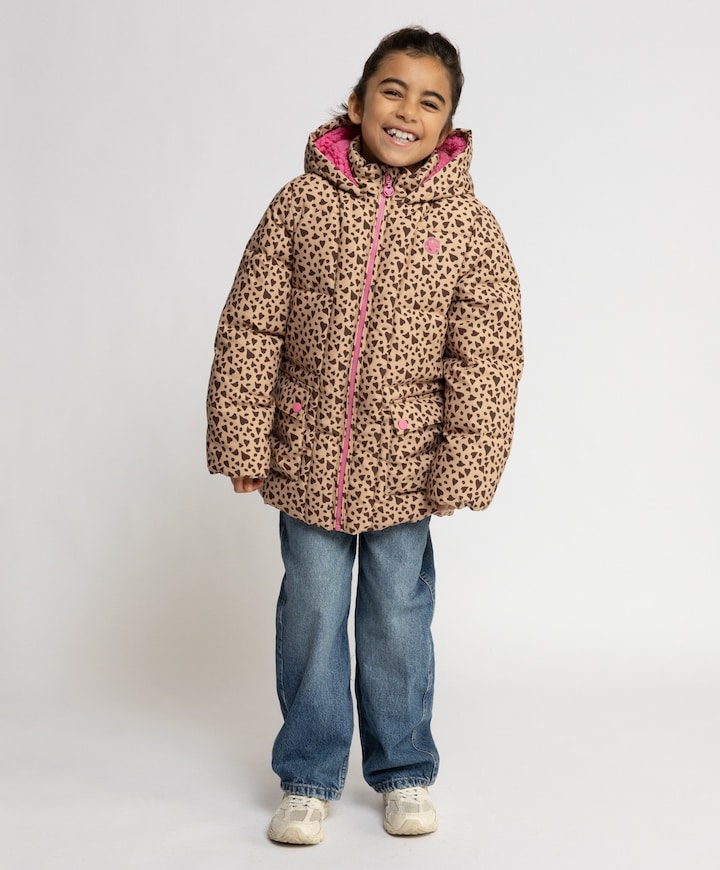 Meisjes jas bruin