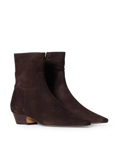 dames enkellaarzen bruin