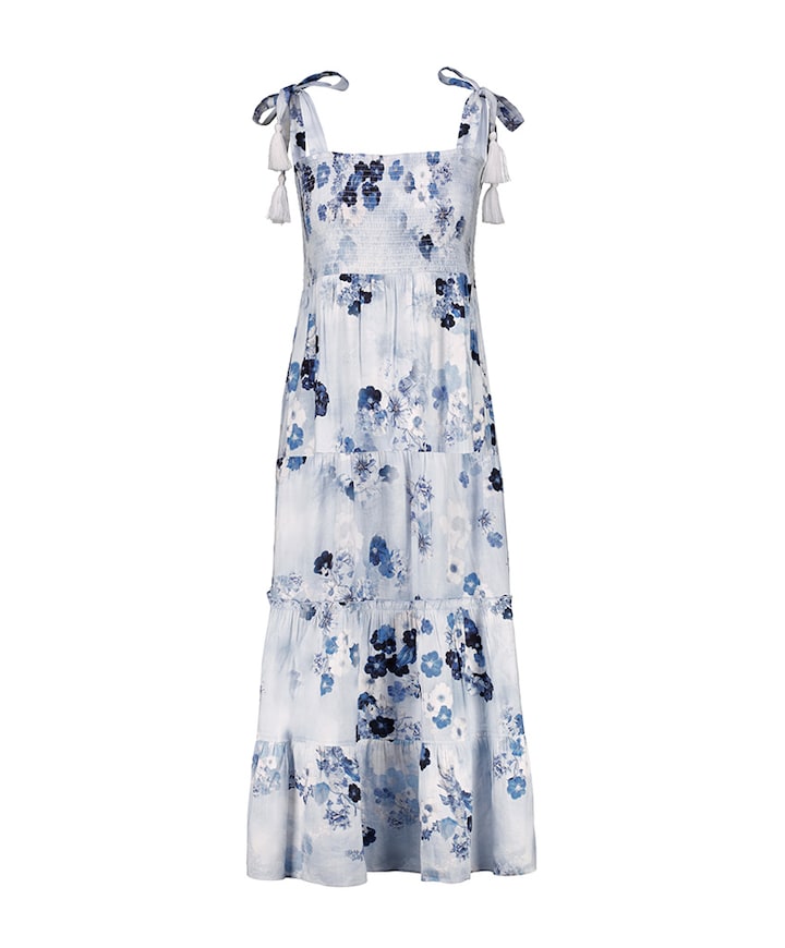 Dames jurk blauw