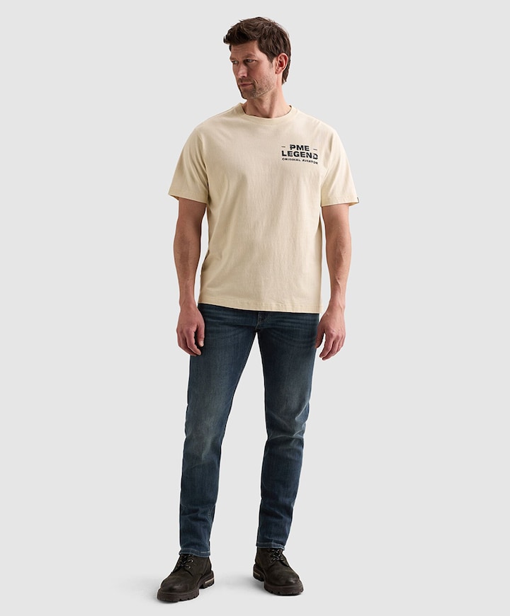 Heren T-shirt ecru