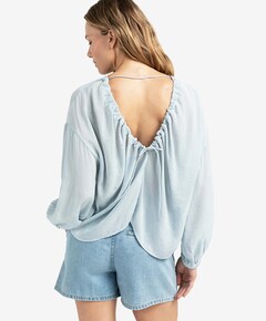 Blouse blauw