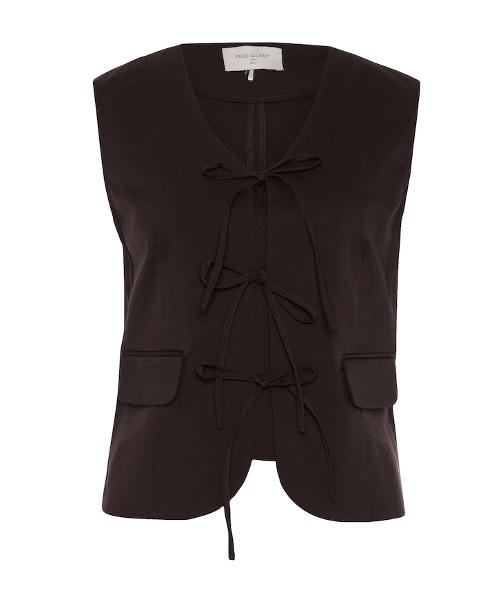 Dames gilet bruin