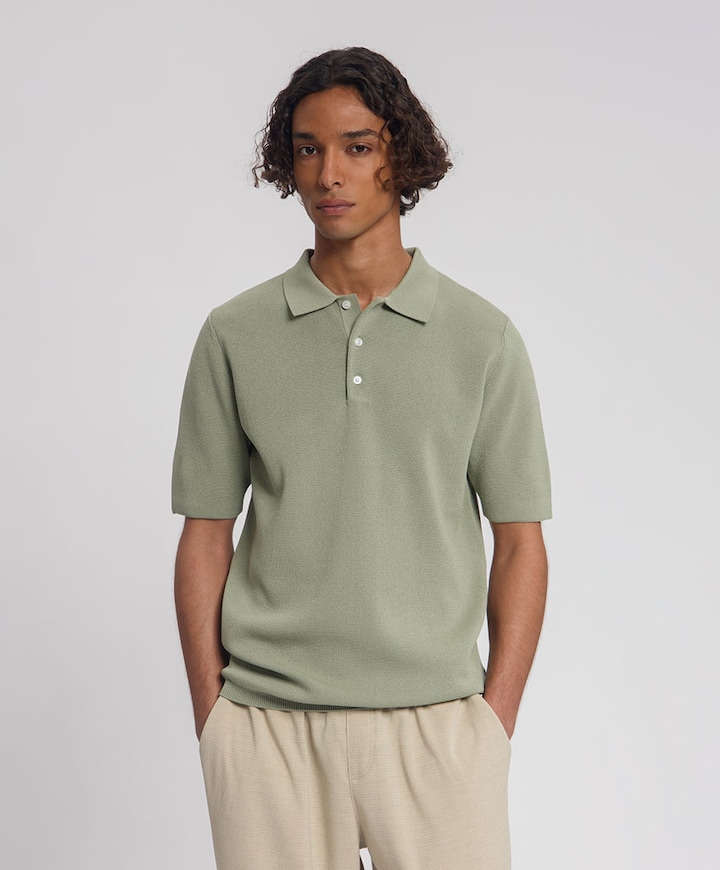 Heren polo groen