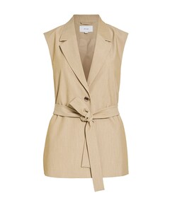 Dames gilet beige