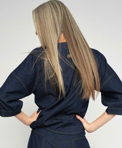 Dames blouse blauw