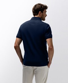 Heren polo blauw