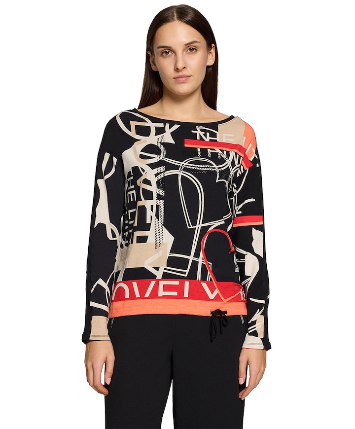 Dames longsleeve zwart