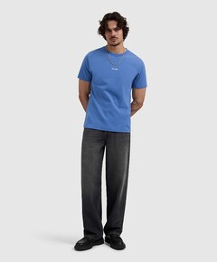 Heren T-shirt blauw