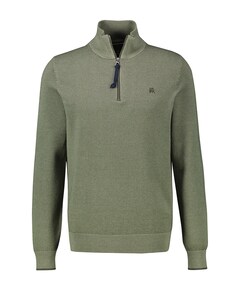 Heren trui met rits groen