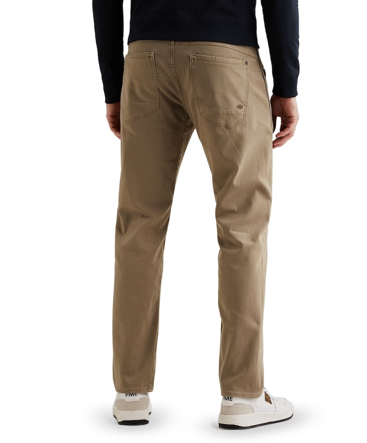 AVIATOR FANCY STRUCTURED WASHED heren jeans bruin