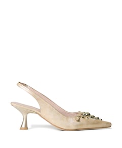 dames slingbacks goud