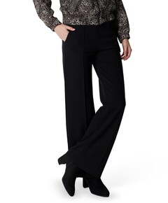 Wide leg dames broek zwart