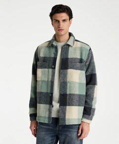 Heren overshirt groen