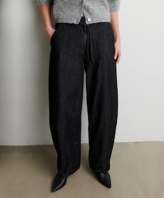 Dera Denim Cargo Trousers dames broek zwart