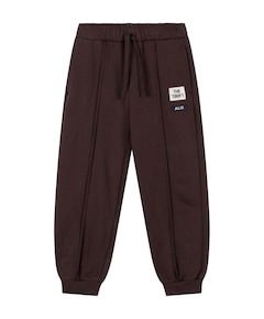 knitted pintuck uniseks broek bruin
