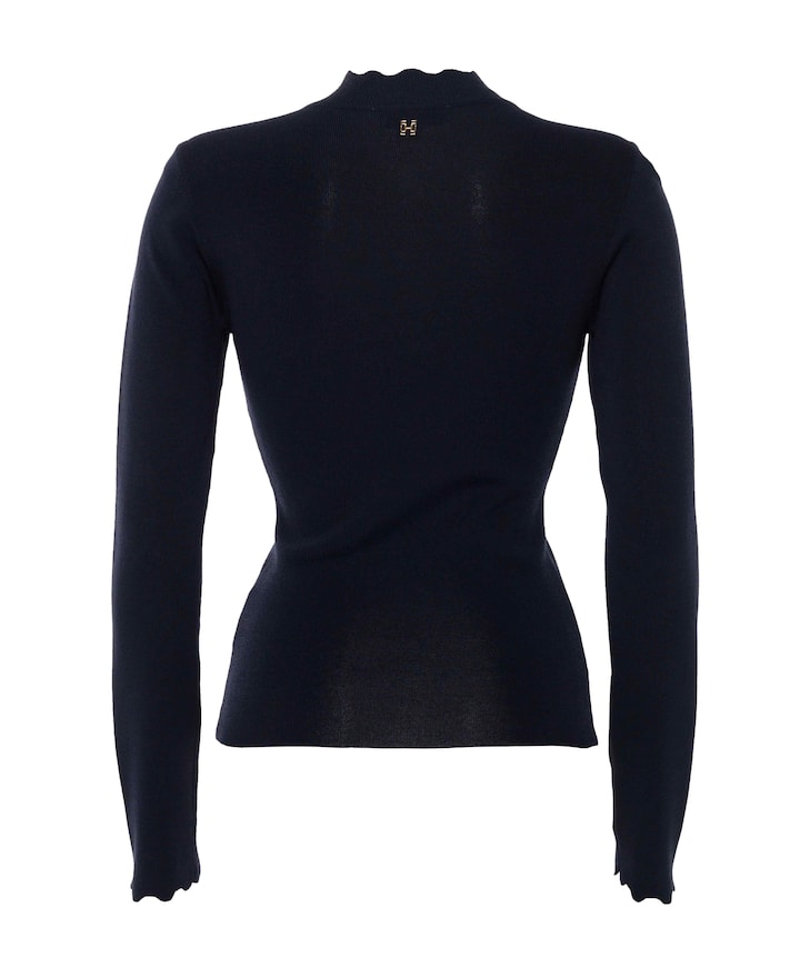 Dames longsleeve blauw