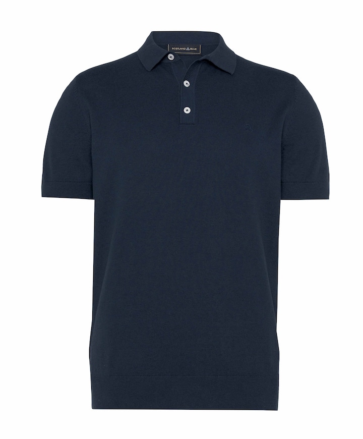 Heren polo blauw