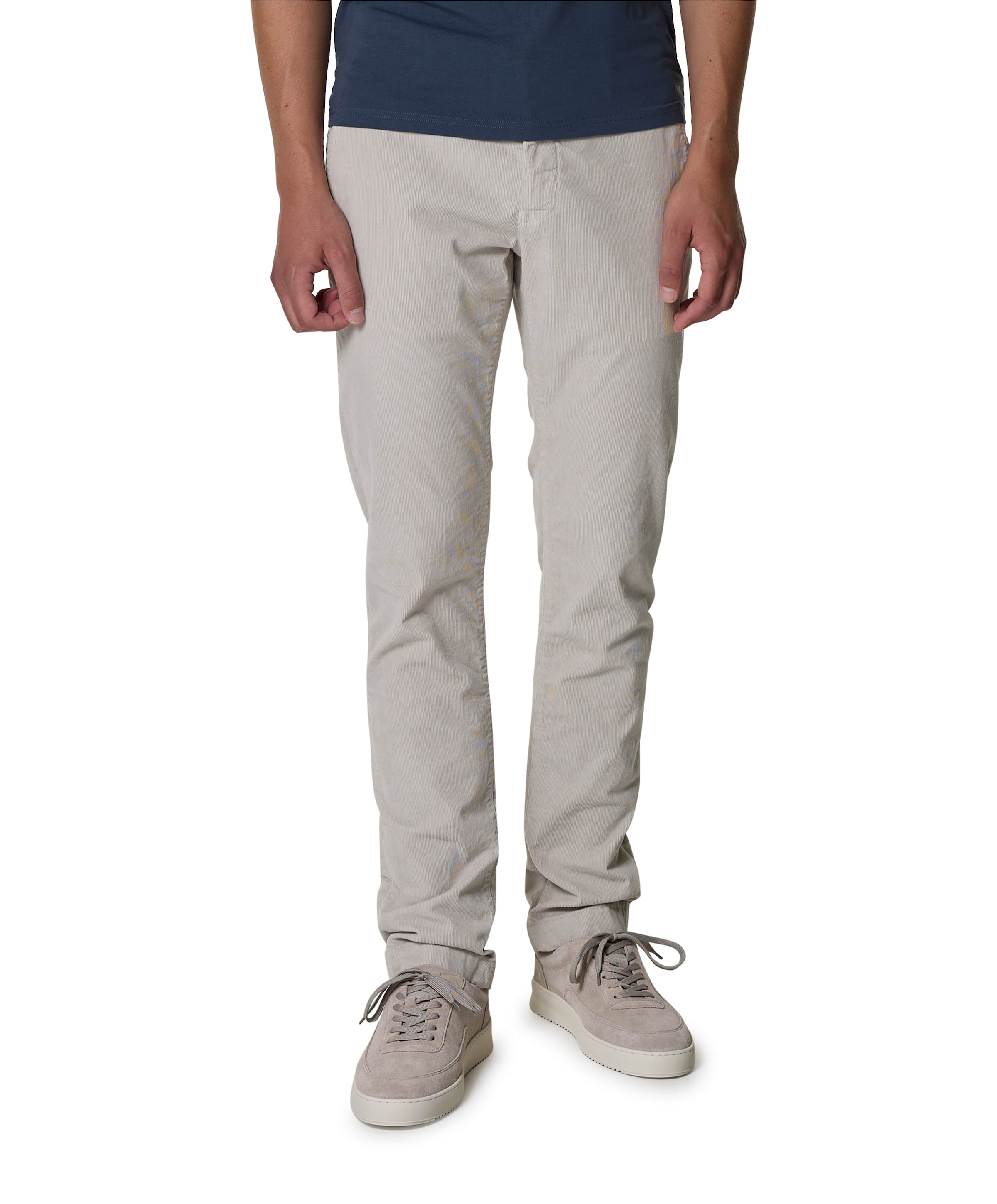 Bobby Slim Fit heren broek grijs