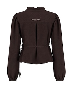 Dames blouse bruin