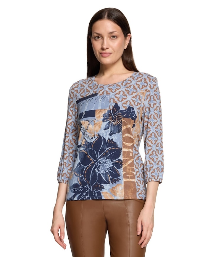 Dames longsleeve blauw