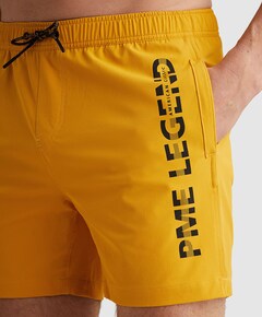 AIRFRAME SWIMSHORTS BIG LOGO PRINT heren zwembroek geel