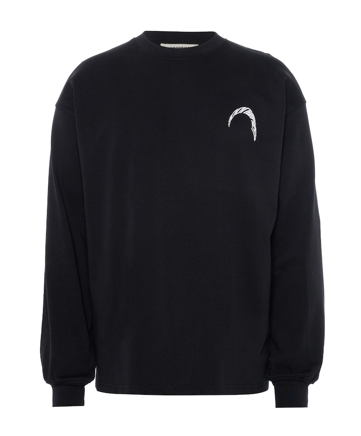 Heren longsleeve zwart