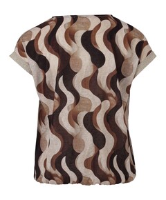 Dames T-shirt bruin