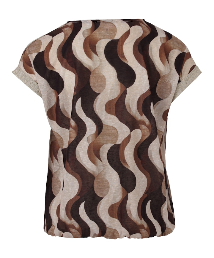Dames T-shirt bruin