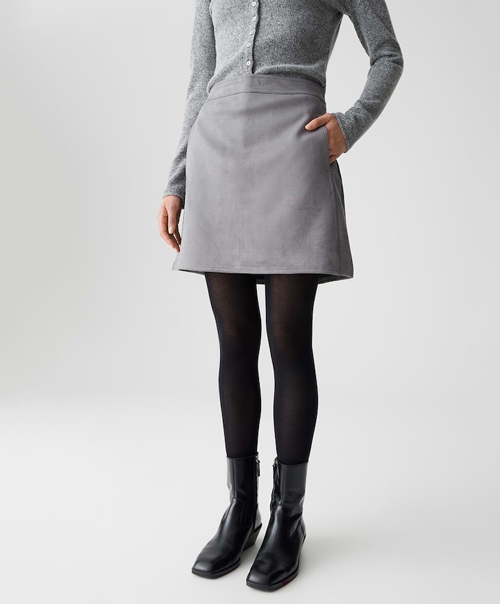 Dames rok grijs