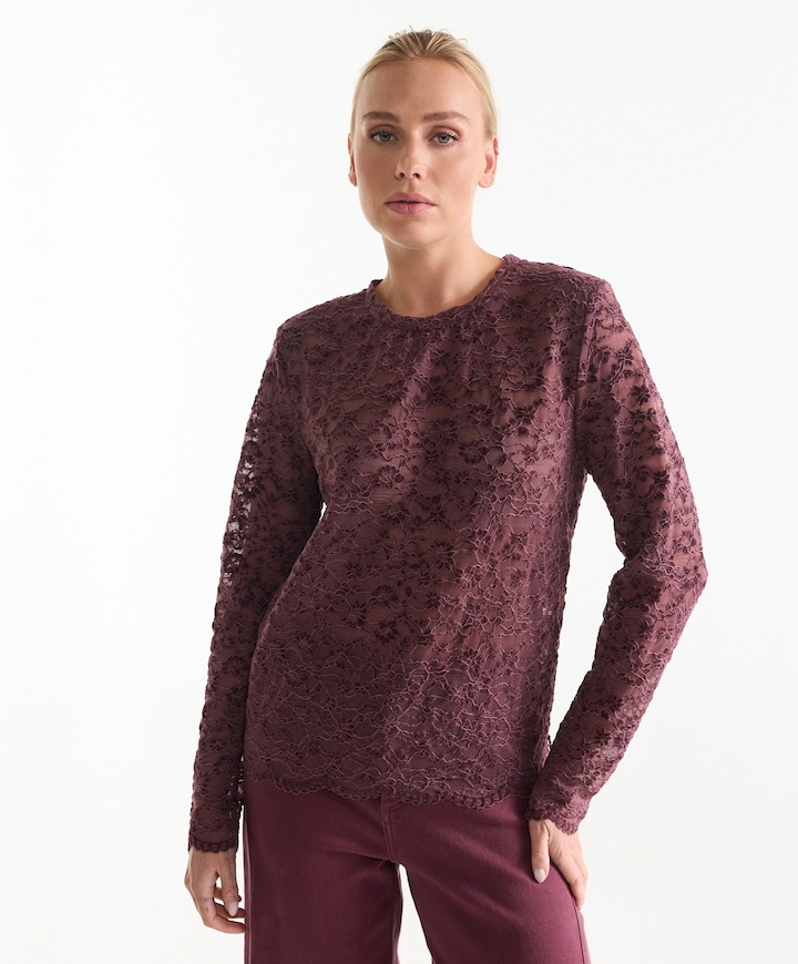 Dames top rood