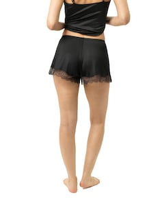 Dames pyjamashort zwart