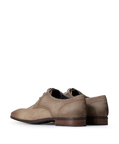 heren veterschoenen beige