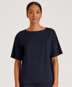 Dames pyjamatop blauw