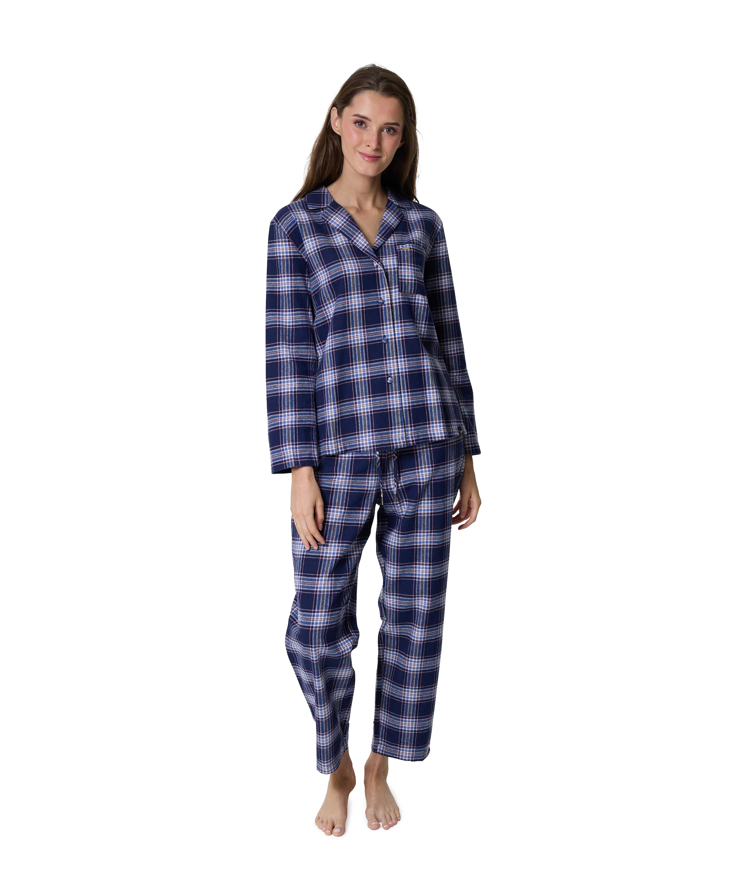 Dames pyjamaset blauw