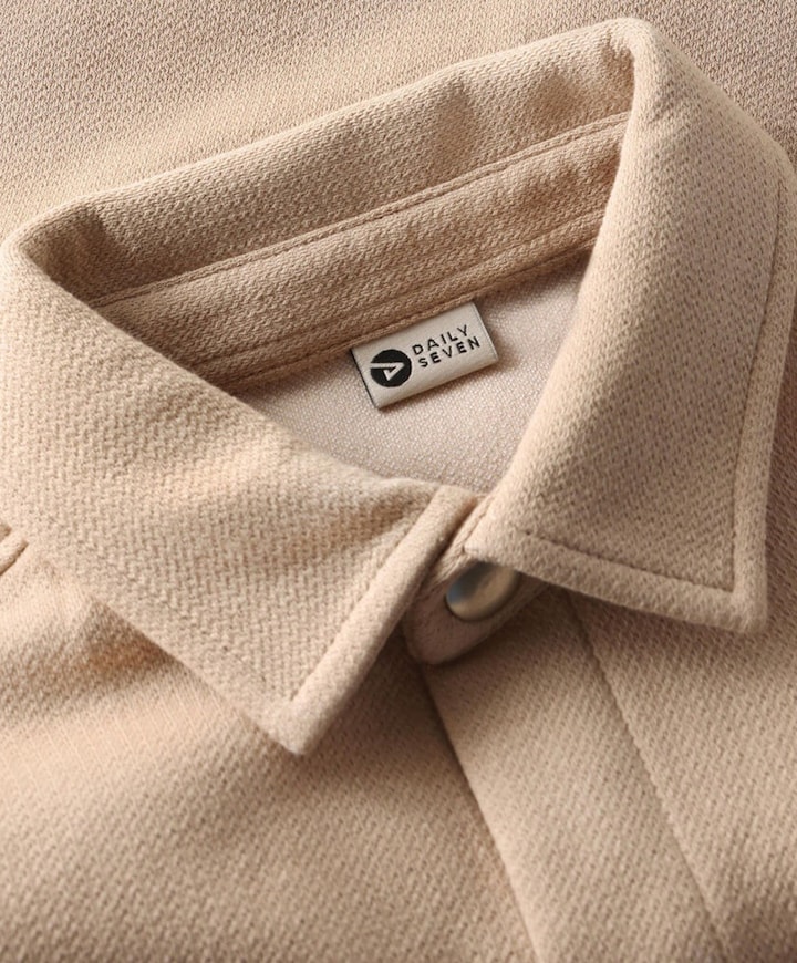 Jongens overhemd lange mouw beige