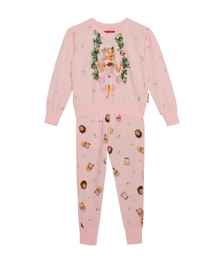 Uniseks pyjamaset Efteling roze