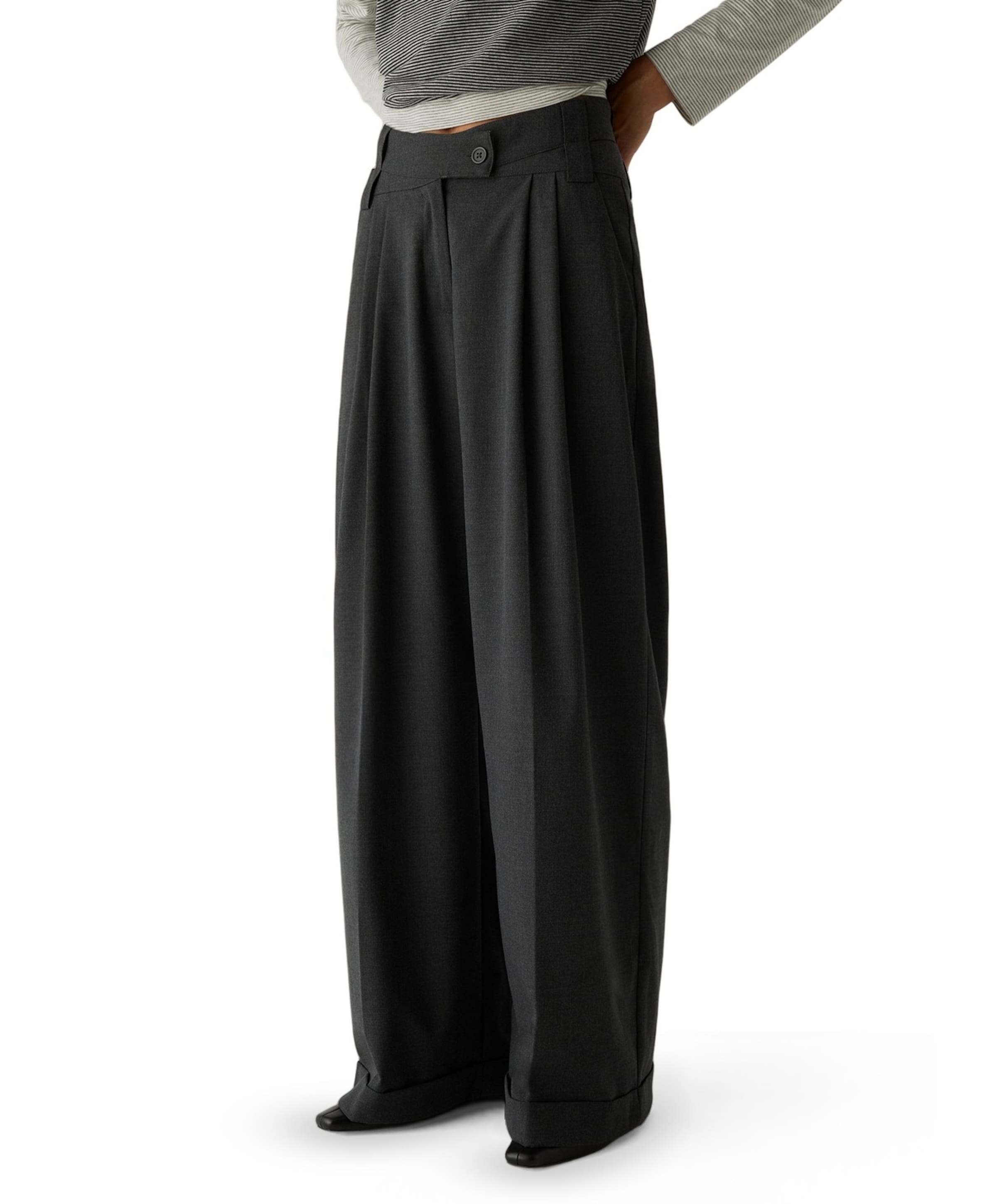 SMITH GREY TAILORED dames broek grijs