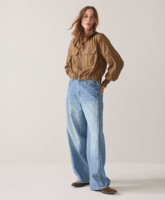 Dames jas bruin