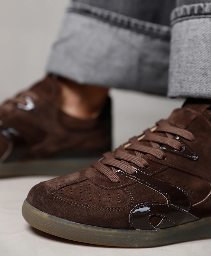 Nilla Macy dames sneakers bruin