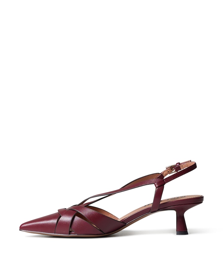 dames slingbacks bordeaux