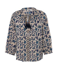 Blouse blauw