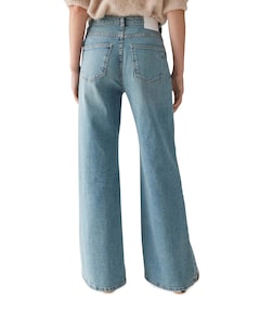 Minah palazzo urban dames jeans blauw