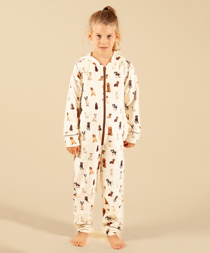 Uniseks pyjamaset  ecru