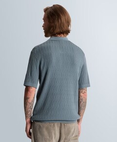 Heren polo blauw