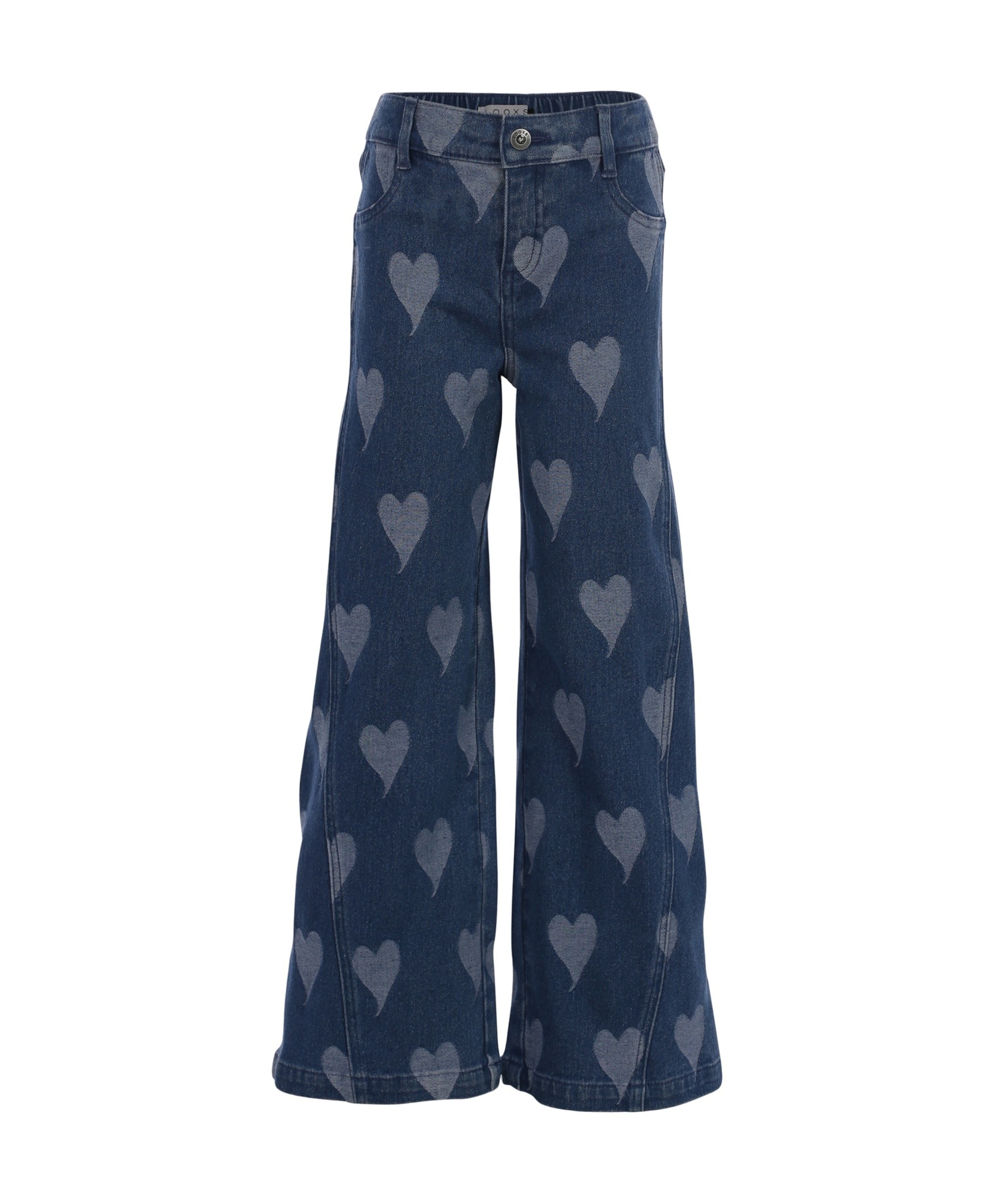 Little denim heart meisjes jeans blauw