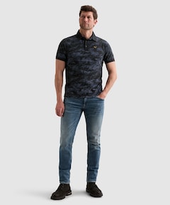 Heren polo grijs