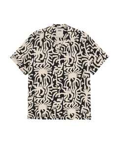 Heren overhemd korte mouw zwart